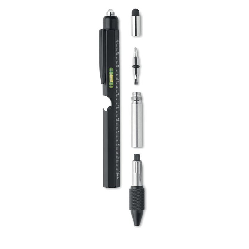 Spirit level pen with ruler — RETOOL