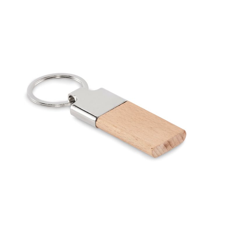 Key ring with beech wood