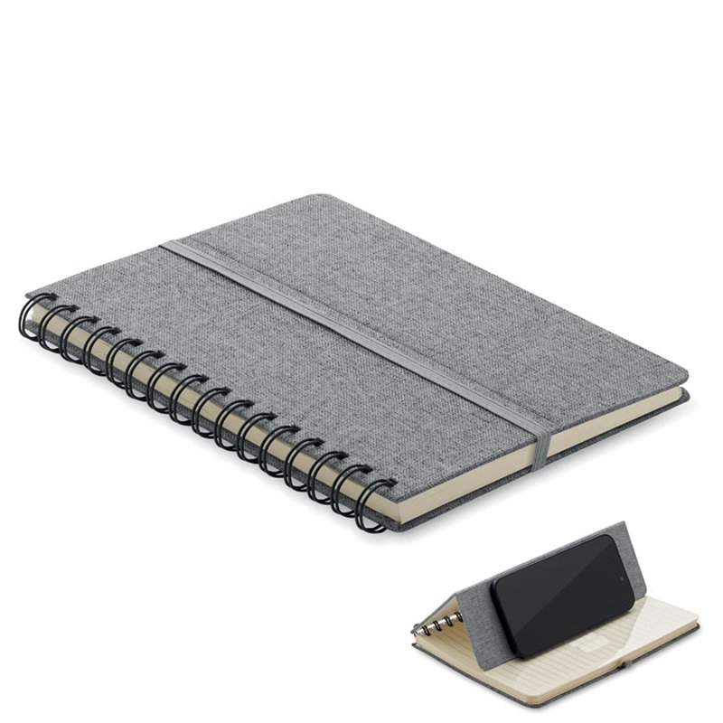 A5 notebook with phone holder — STRATA