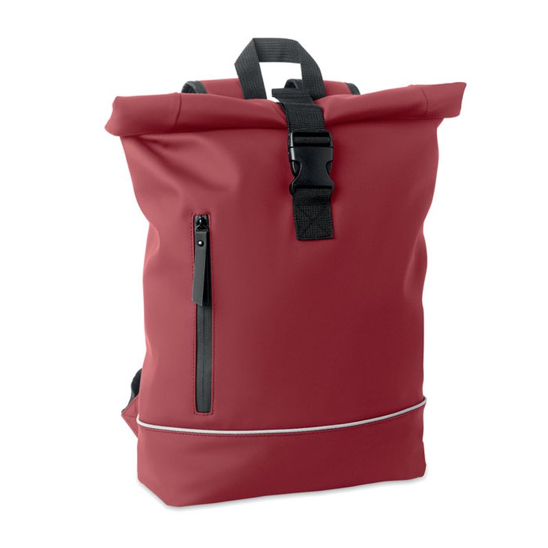 Laptop 15" roll top PU backpack — LAPTOSA