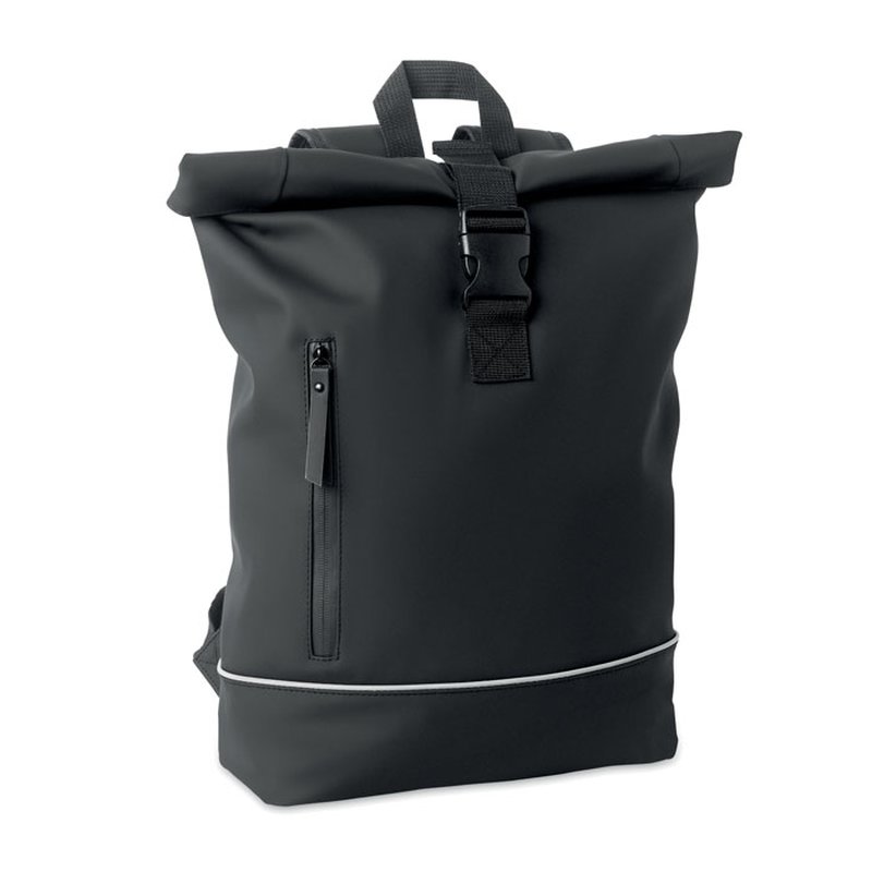 Laptop 15" roll top PU backpack — LAPTOSA