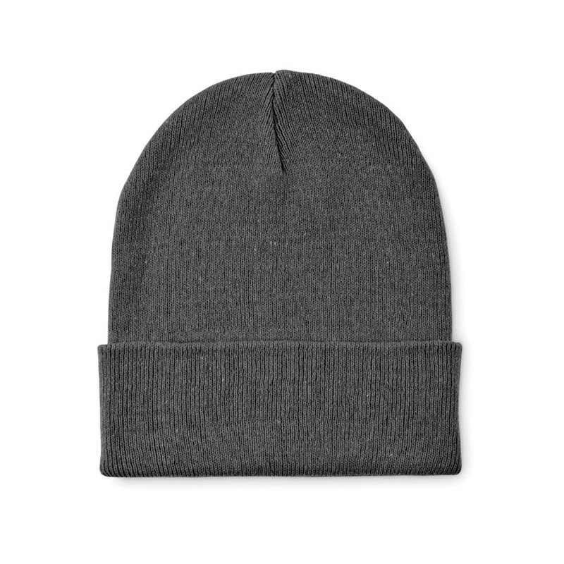 Knitted beanie with cuff