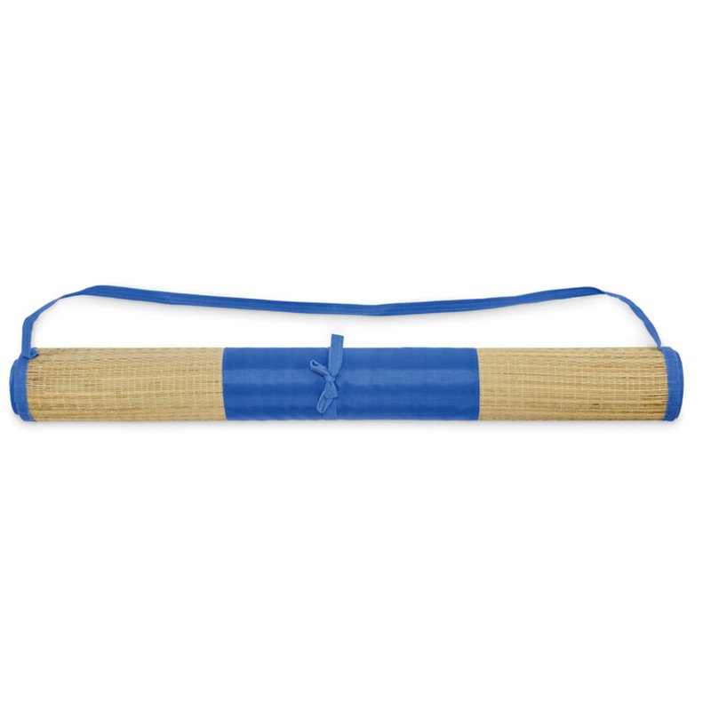 Natural straw beach mat