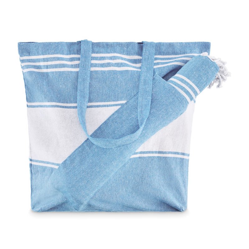 Beach bag with hammam towel