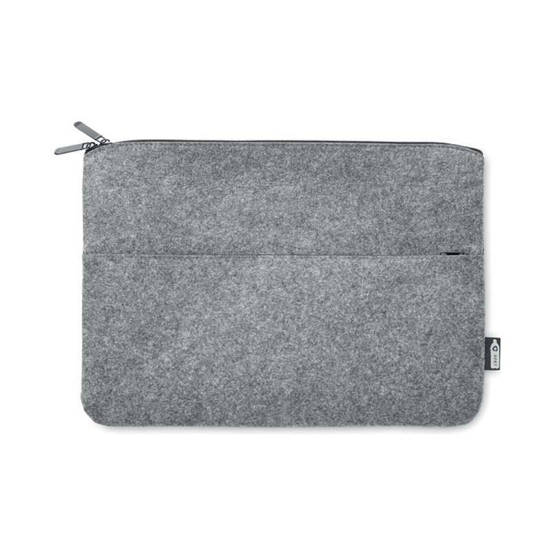 RPET felt zipped laptop bag — TOPLO