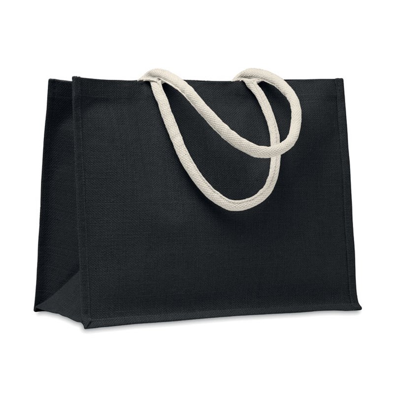 Jute bag with cotton handle — AURA