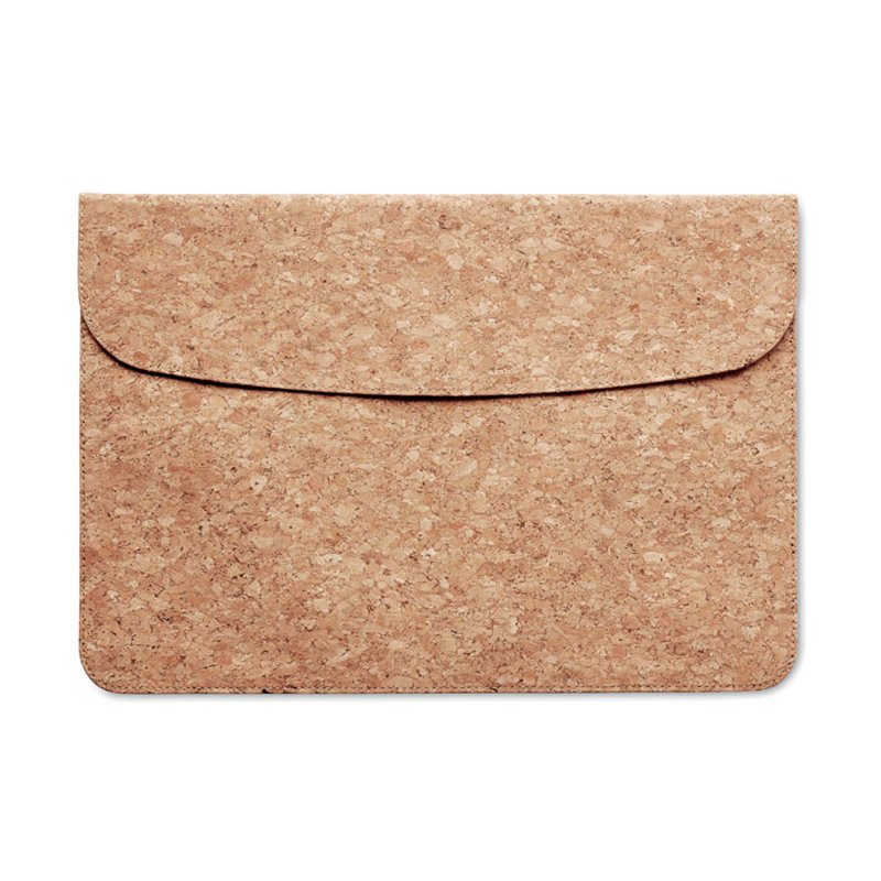 Cork laptop bag magnetic flap — GRACE