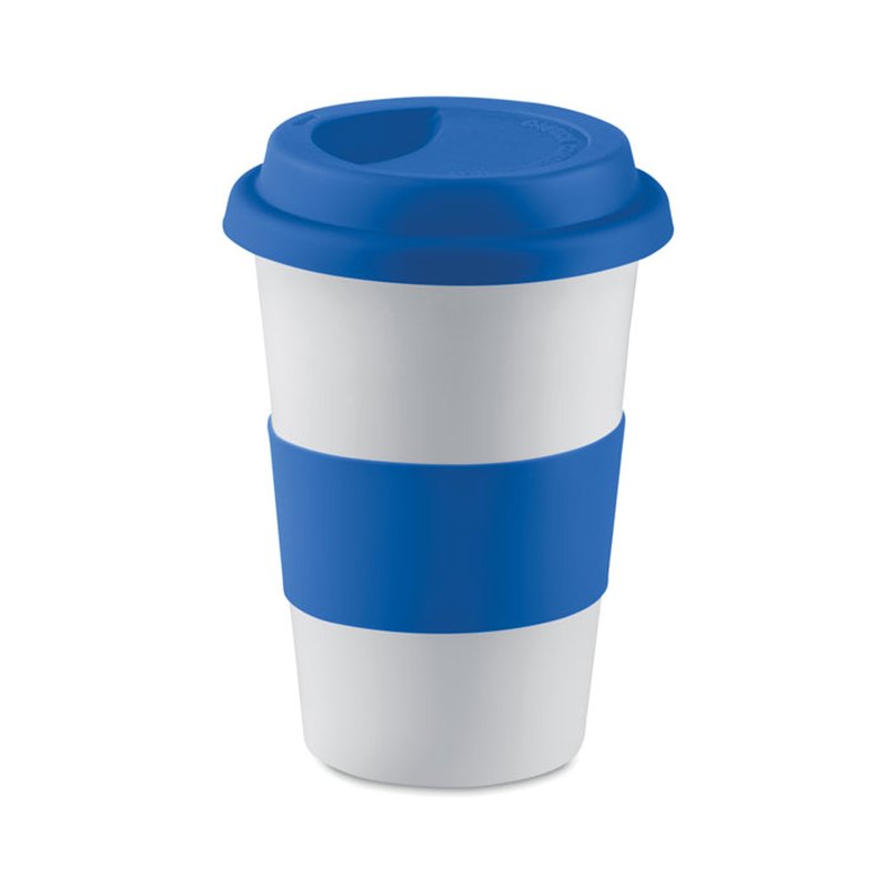 Ceramic mug w/ lid and sleeve — TRIBECA