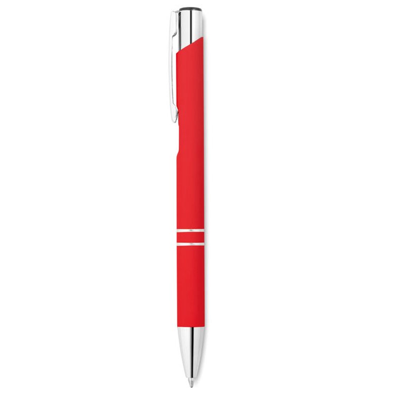 Ball pen in rubberised finish — AOSTA