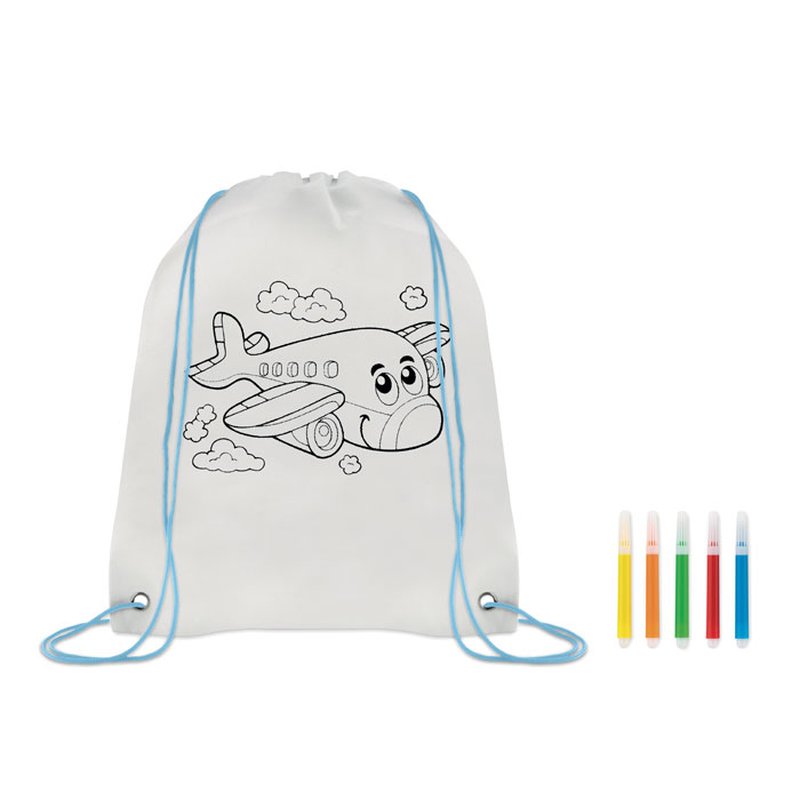 Non woven kids bag with pens