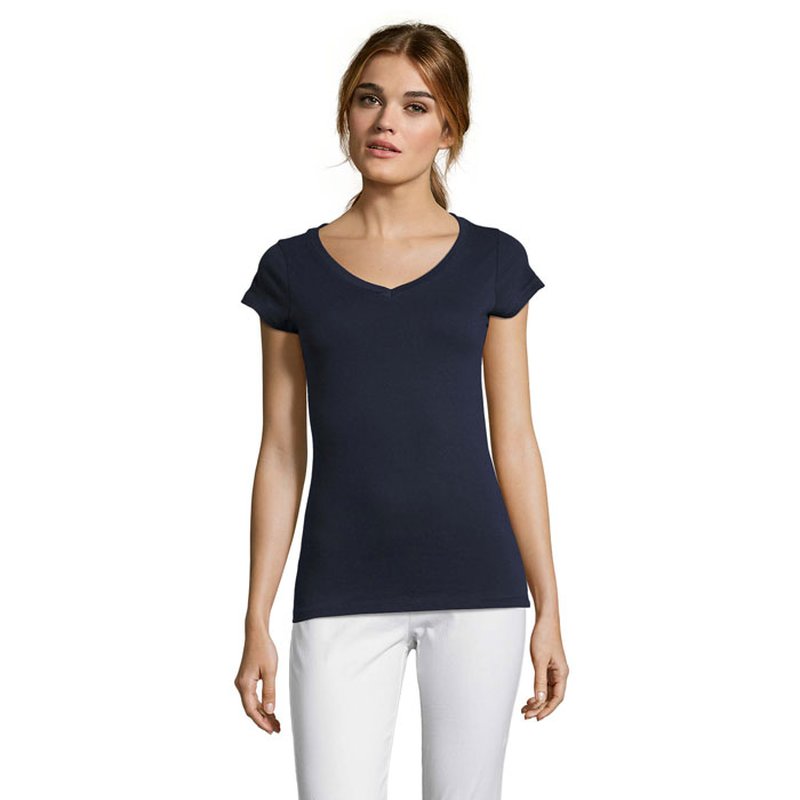 MOON WOMEN'S V-NECK T-SHIRT — MOON
