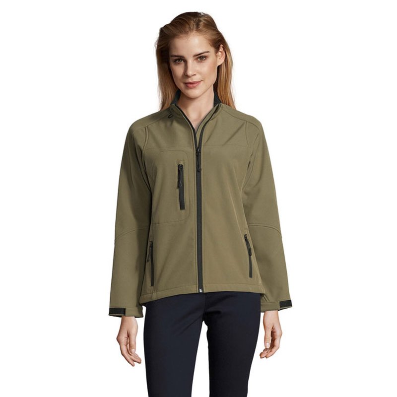 ROXY WOMEN SOFTSHELL ZIPPED — ROXY