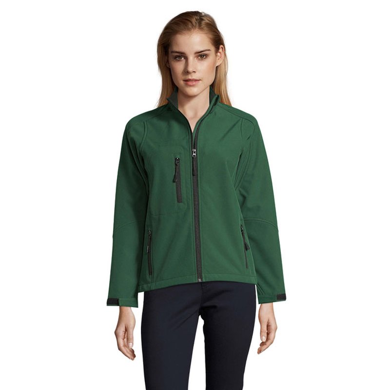 ROXY WOMEN SOFTSHELL ZIPPED — ROXY