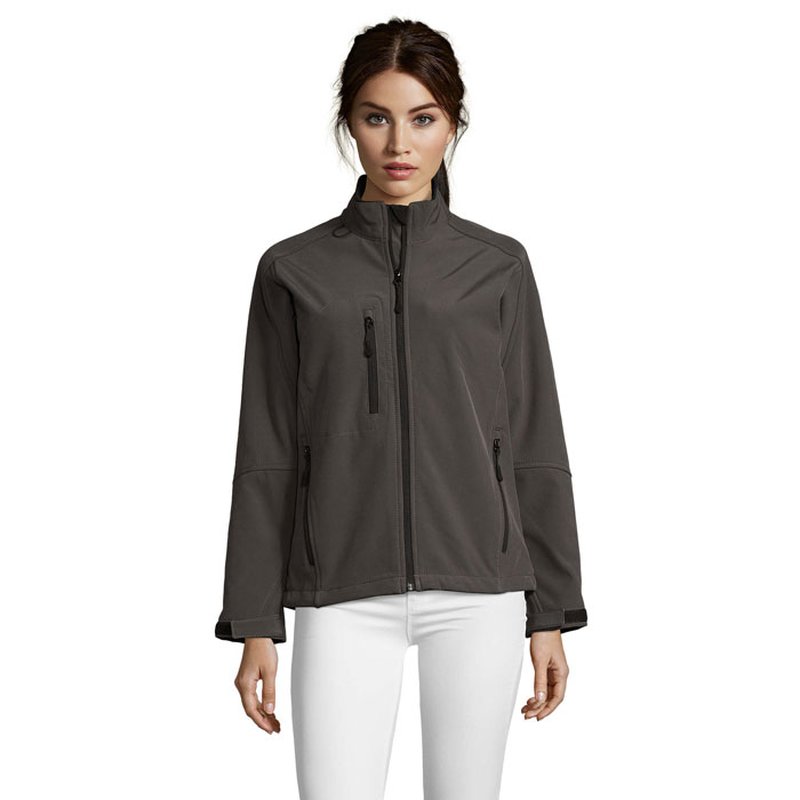 ROXY WOMEN SOFTSHELL ZIPPED — ROXY