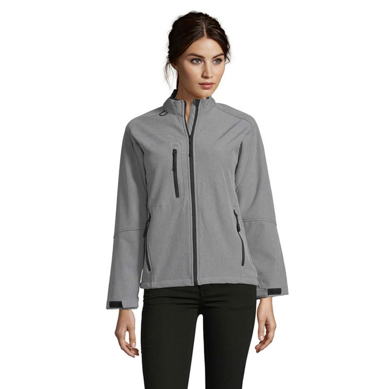 ROXY WOMEN SOFTSHELL ZIPPED — ROXY