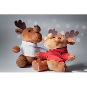 Plush reindeer with hoodie — RUDOLPH