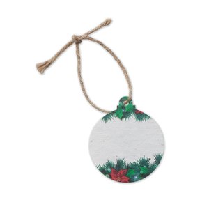 Seed paper Xmas ornament — BAUSEED - Back View