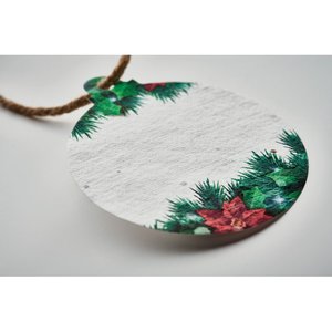 Seed paper Xmas ornament — BAUSEED