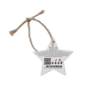 Seed paper Xmas ornament