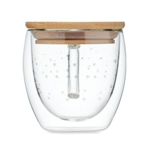 Double wall borosilicate mug
