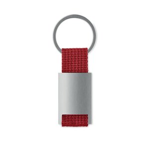 Metal rectangular key ring — TECH - Back View