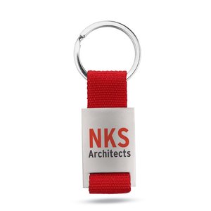Metal rectangular key ring — TECH