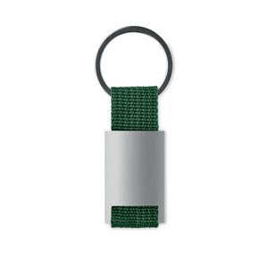 Metal rectangular key ring — TECH - Back View