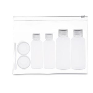 Travelling pouch with bottles