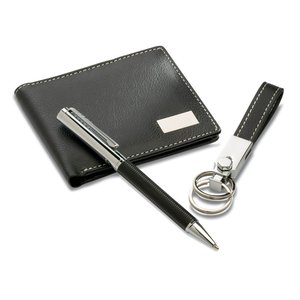 Ball pen key ring and wallet — ELEGANCI - Back View
