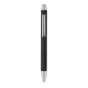 Recycled paper push ball pen — OLYMPIA - Back View