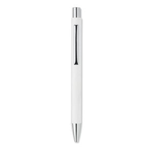 Recycled paper push ball pen — OLYMPIA - Back View