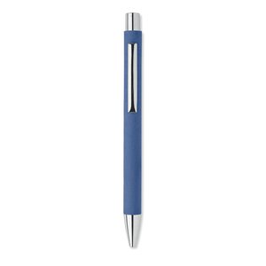 Recycled paper push ball pen — OLYMPIA - Back View