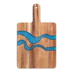 Acacia wood serving board — AZUUR - Back View