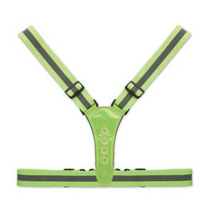 Reflective body belt with LED