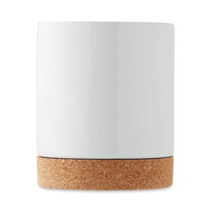 Ceramic cork mug 280 ml — KAROO - Back View