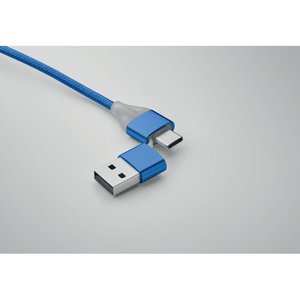 4 in 1 charging cable type C — BLUE
