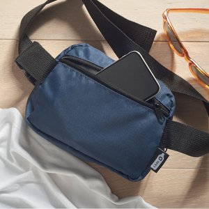 300D RPET polyester waist bag