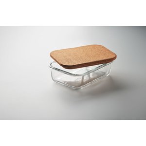 Glass lunch box with cork lid — CANOA
