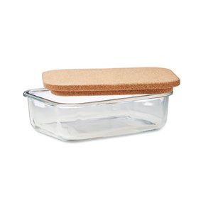 Glass lunch box with cork lid — CANOA