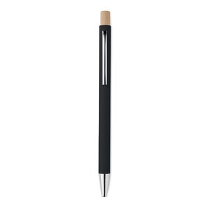 Recycled aluminium ball pen — BERGAMO - Back View