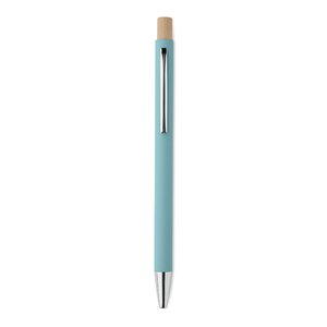 Recycled aluminium ball pen — BERGAMO - Back View