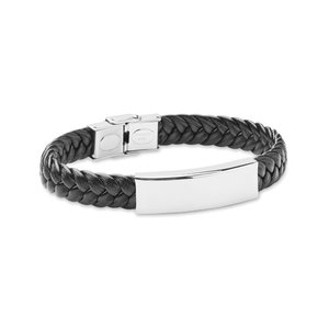 Braided faux leather bracelet — FAULET