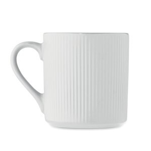 Ribbed ceramic mug mat 340 ml — RIBMUG - Back View
