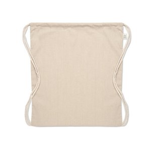 Recycled cotton drawstring bag