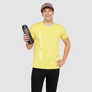 Sports water bottle RPET 1L — LEVEL - Back View
