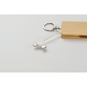 Key ring charging cable