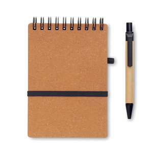 Recycled notebook with ball pen — NOTIE