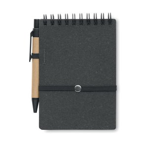 Recycled notebook with ball pen