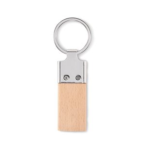 Key ring with beech wood