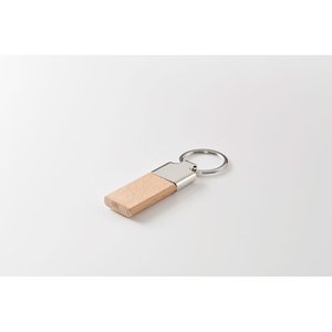 Key ring with beech wood